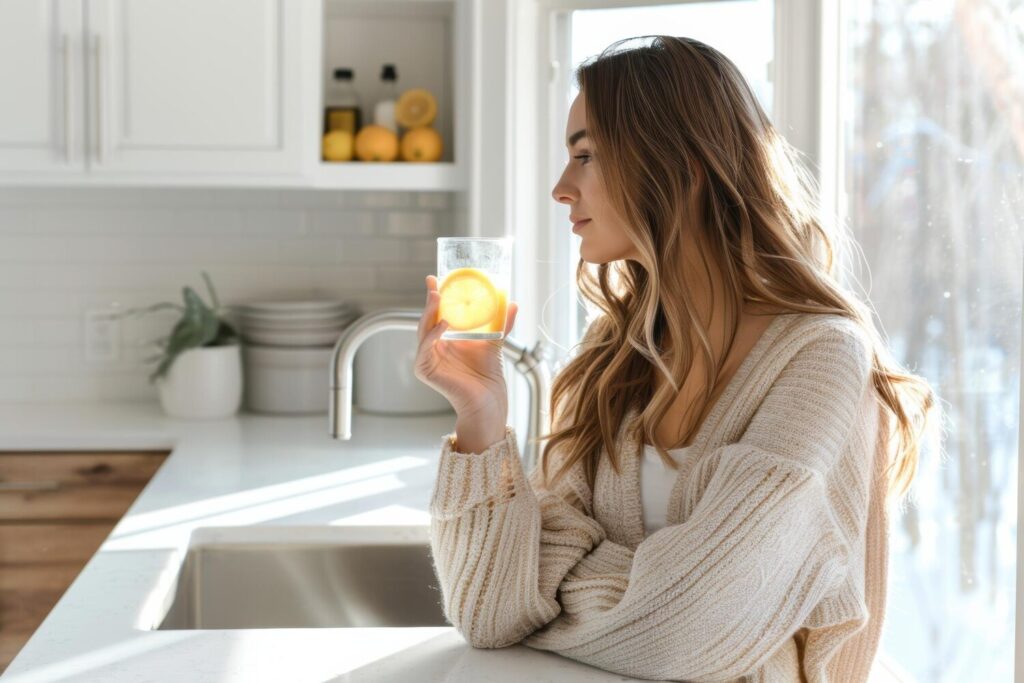 Citromos víz reggel